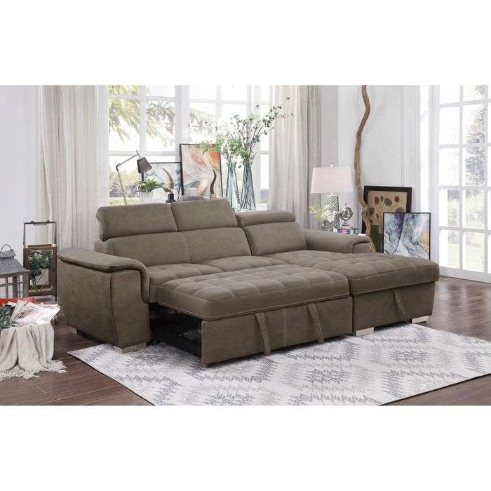 Homelegance Ferriday Stationary Fabric Sleeper Sectional 8228TP* IMAGE 15