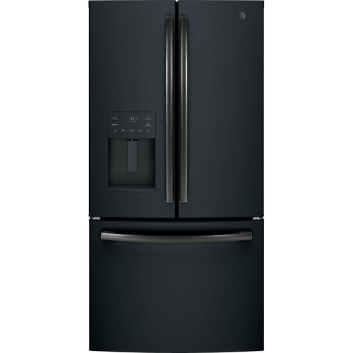 GE 36-inch, 25.6 cu.ft. Freestanding French 3-Door Refrigerator with Multiflow Air System GFE26JEMDS IMAGE 1