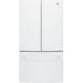 GE 36-inch, 27 cu.ft. Freestanding French 3-Door Refrigerator with Internal Water Dispenser GNE27JGMWW IMAGE 1