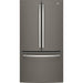 GE 36-inch, 27 cu.ft. Freestanding French 3-Door Refrigerator with Internal Water Dispenser GNE27JMMES IMAGE 1