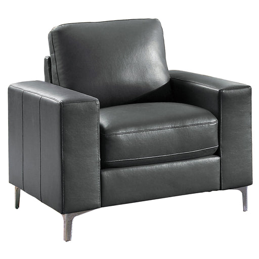 Homelegance Iniko Stationary Leather Chair 8203GY-1 IMAGE 2