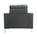 Homelegance Iniko Stationary Leather Chair 8203GY-1 IMAGE 3