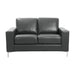 Homelegance Iniko Stationary Leather Loveseat 8203GY-2 IMAGE 1