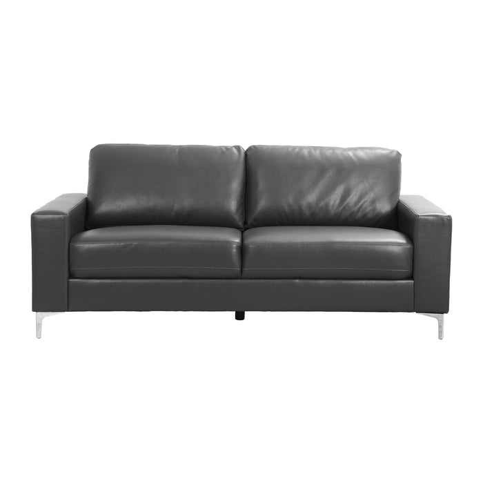 Homelegance Iniko Stationary Leather Sofa 8203GY-3 IMAGE 1