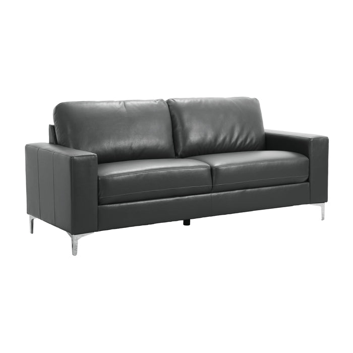 Homelegance Iniko Stationary Leather Sofa 8203GY-3 IMAGE 2