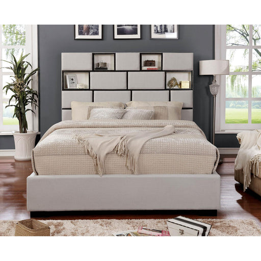 Furniture of America Gemma California King Upholstered Panel Bed CM7303CK-BED IMAGE 2