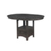 Crown Mark Oval Hartwell Counter Height Dining Table with Pedestal Base 2795GY-T-4260 IMAGE 1