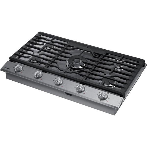 Samsung 36-inch Built-In Gas Cooktop with Wi-Fi Connectivity NA36N6555TS/AA IMAGE 2