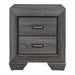 Homelegance Beechnut 2-Drawer Nightstand 1904GY-4 IMAGE 1