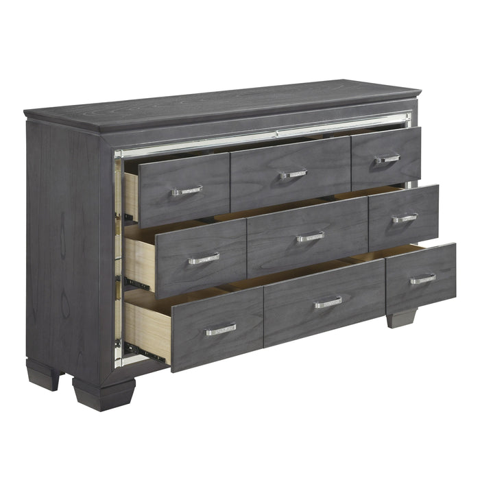 Homelegance Allura 9-Drawer Dresser 1916GY-5 IMAGE 3