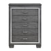 Homelegance Allura 5-Drawer Chest 1916GY-9 IMAGE 1