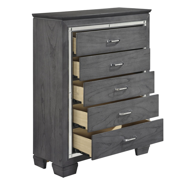 Homelegance Allura 5-Drawer Chest 1916GY-9 IMAGE 3