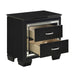 Homelegance Allura 2-Drawer Nightstand 1916BK-4 IMAGE 3