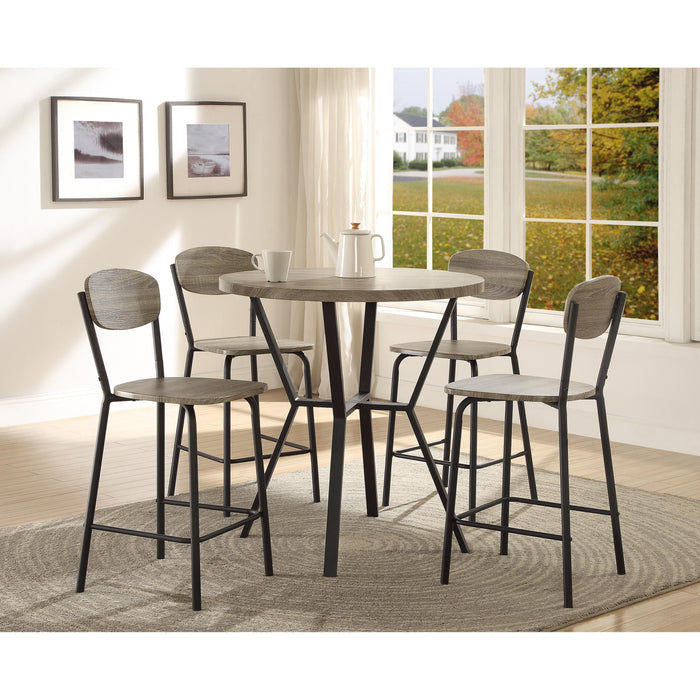 Crown Mark Blake pc Counter Height Dinette 1730SET-GY