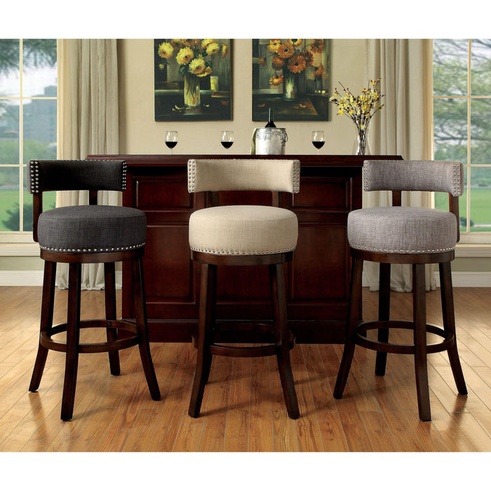 Furniture of America Linsey Pub Height Stool CM-BR6252GY-29-2PK IMAGE 5