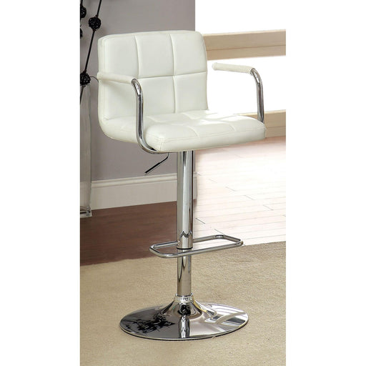 Furniture of America Varvara Adjustable Height Stool CM-BR6917WH IMAGE 1