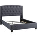 Crown Mark Eva King Upholstered Platform Bed 5111GY-K-HBFB/5111GY-KQ-RAIL IMAGE 3