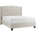 Crown Mark Eva King Upholstered Platform Bed 5111IV-K-HBFB/5111IV-KQ-RAIL IMAGE 1