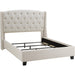 Crown Mark Eva Queen Upholstered Platform Bed 5111IV-Q-HBFB/5111IV-KQ-RAIL IMAGE 3