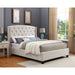 Crown Mark Eva Queen Upholstered Platform Bed 5111IV-Q-HBFB/5111IV-KQ-RAIL IMAGE 4