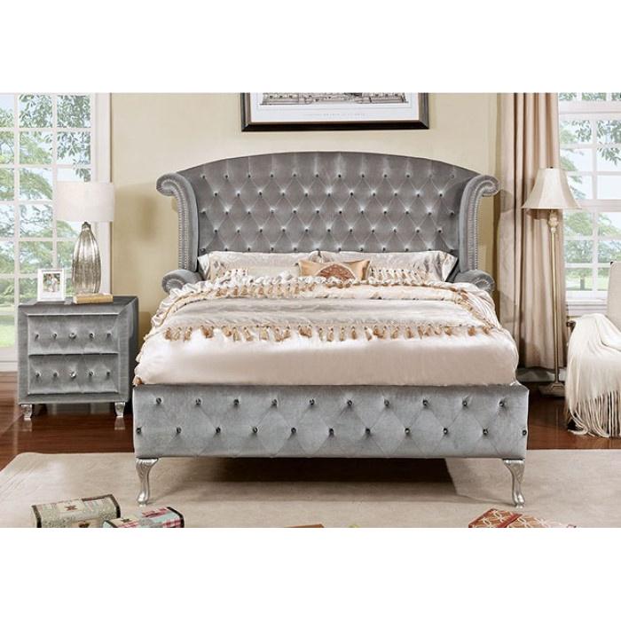 Furniture of America Alzir Queen Upholstered Bed CM7150Q-BED IMAGE 3