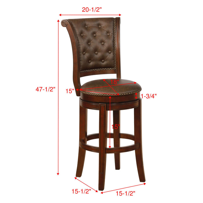 Crown Mark Granville Pub Height Stool 2992C-29-ESP IMAGE 4