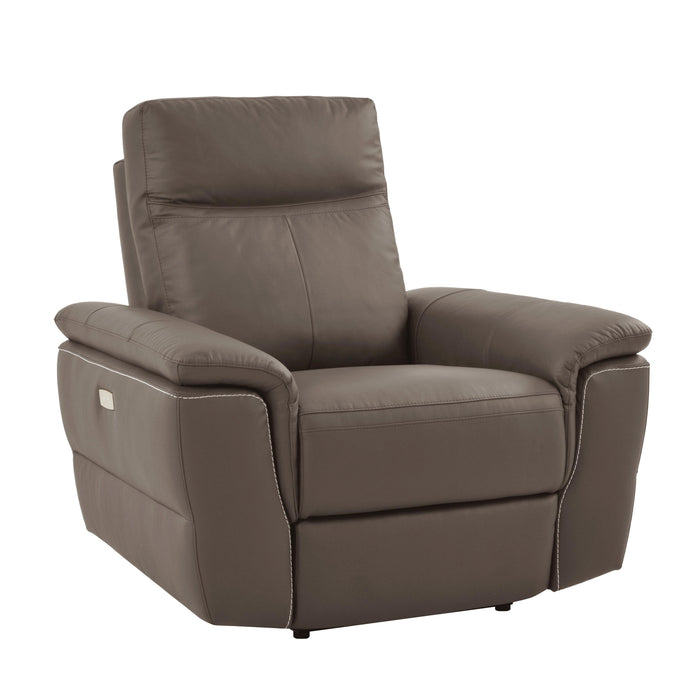 Homelegance Olympia Power Leather Recliner 8308-1PW IMAGE 2