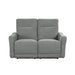 Homelegance Edition Power Reclining Fabric Loveseat 9804DV-2PWH IMAGE 1