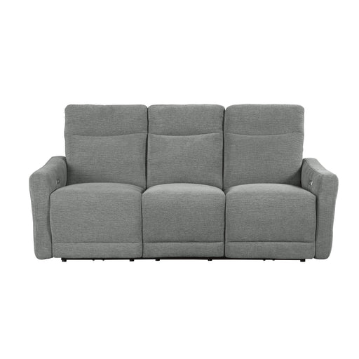 Homelegance Edition Power Reclining Fabric Sofa 9804DV-3PWH IMAGE 1