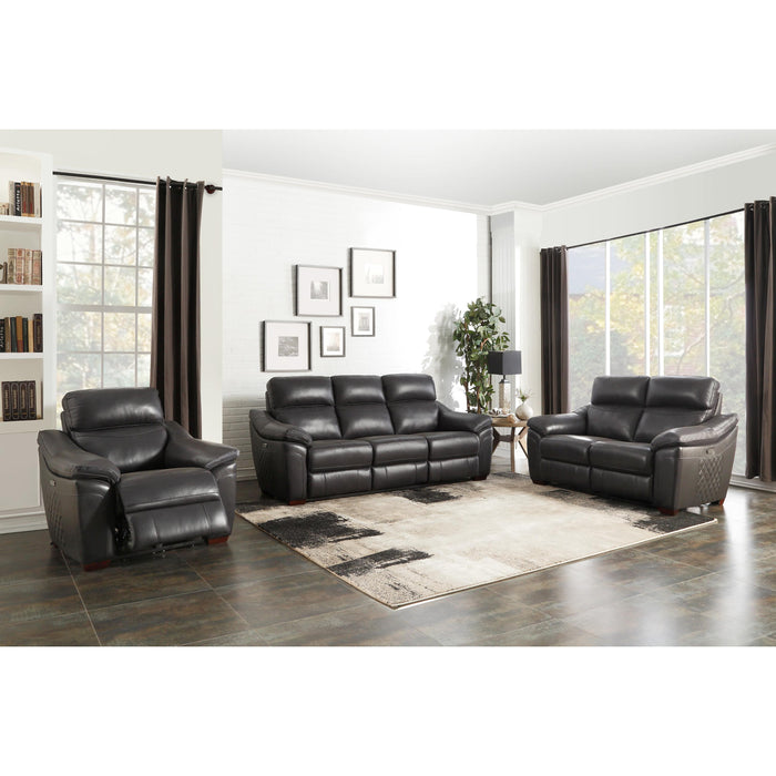 Homelegance Renzo Power Reclining Leather Loveseat 9805DG-2PW IMAGE 5