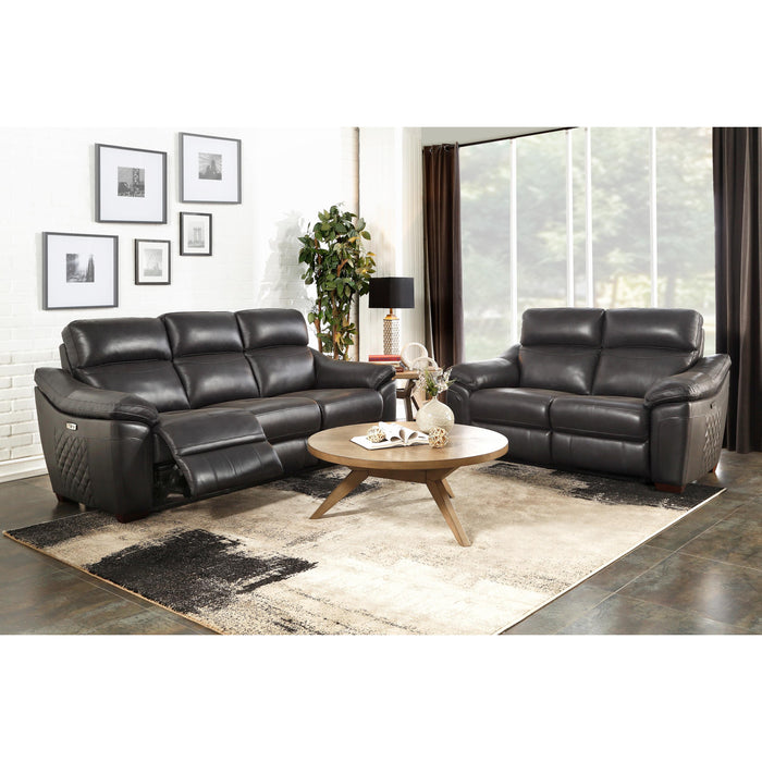 Homelegance Renzo Power Reclining Leather Sofa 9805DG-3PW IMAGE 2