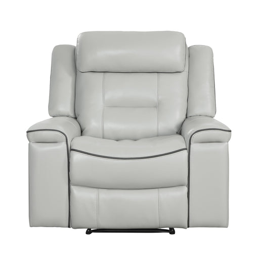 Homelegance Darwan Leather Look Recliner 9999GY-1 IMAGE 1