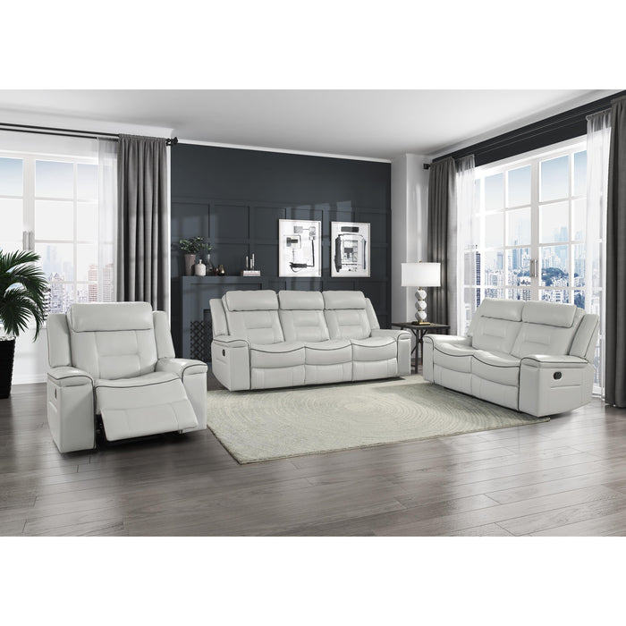 Homelegance Darwan Leather Look Recliner 9999GY-1 IMAGE 5