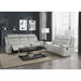 Homelegance Darwan Reclining Leather Look Loveseat 9999GY-2 IMAGE 5