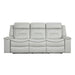 Homelegance Darwan Reclining Leather Look Sofa 9999GY-3 IMAGE 1