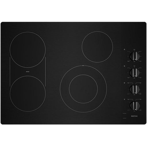 Maytag 30-inch Built-in Electric Cooktop with Reversible Grill and Griddle MEC8830HB IMAGE 1