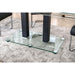 Furniture of America Richfield Dining Table with Glass Top and Pedestal Base CM3362BK-T-TABLE IMAGE 5