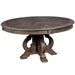 Furniture of America Round Arcadia Dining Table with Pedestal Base CM3150RT IMAGE 1