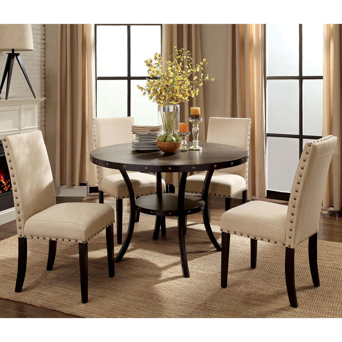 Furniture of America Round Kaitlin Dining Table CM3323RT IMAGE 4