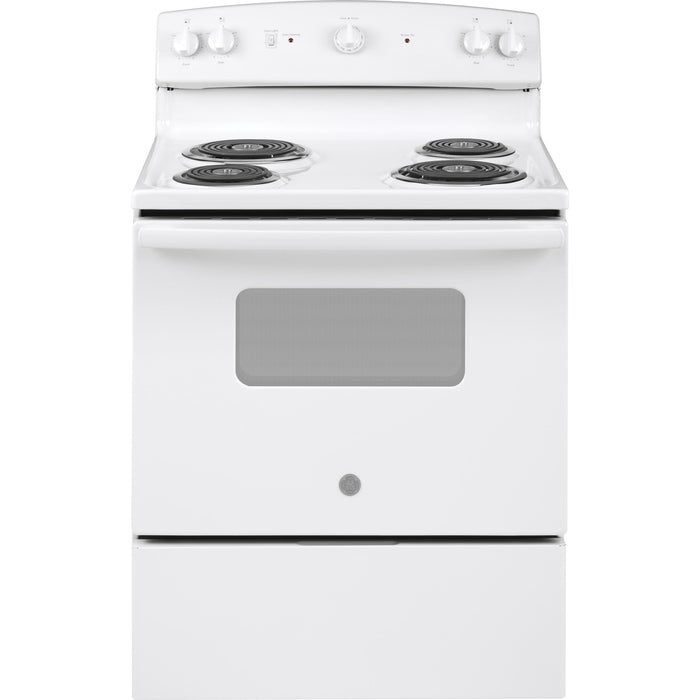 GE 30-inch Freestanding Electric Range JBS160DMWW IMAGE 1