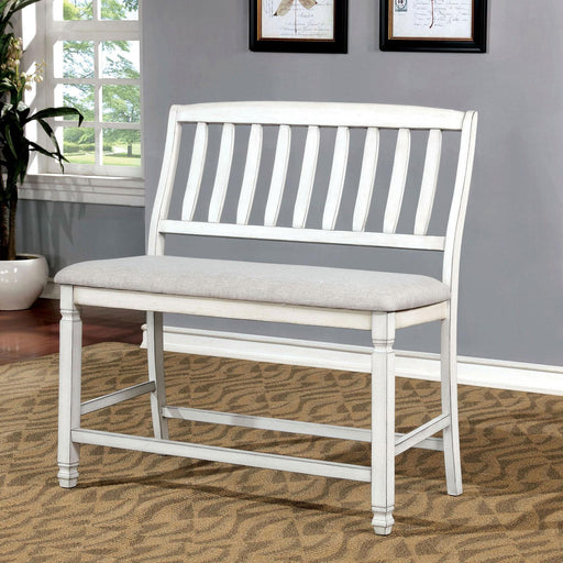 Furniture of America Kaliyah Counter Height Dining Bench CM3194PBN IMAGE 2