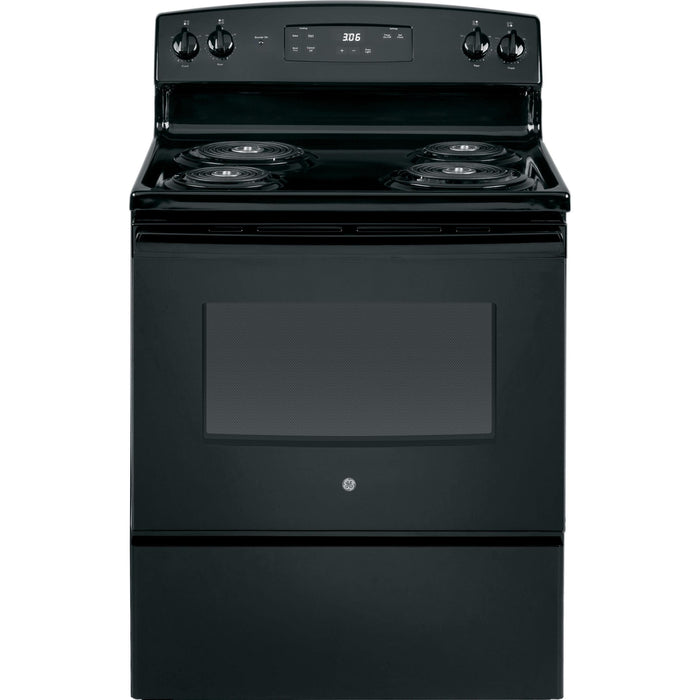 GE 30-inch Freestanding Electric Range JBS360DMBB IMAGE 1