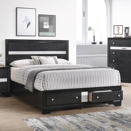 Crown Mark Regata Queen Panel Bed with Storage B4670-Q-HBFB/B4670-Q-RAIL/B4670-KQ-DRW IMAGE 1