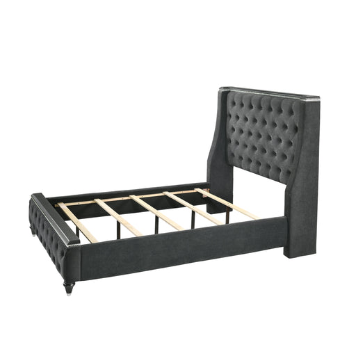 Crown Mark Giovani Queen Upholstered Panel Bed B7900-Q-HB/B7900-Q-FB/B7900-KQ-RAIL IMAGE 2