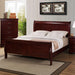 Crown Mark Louis Philip King Sleigh Bed B3850-K-HBFB/B3850-K-RAIL IMAGE 1