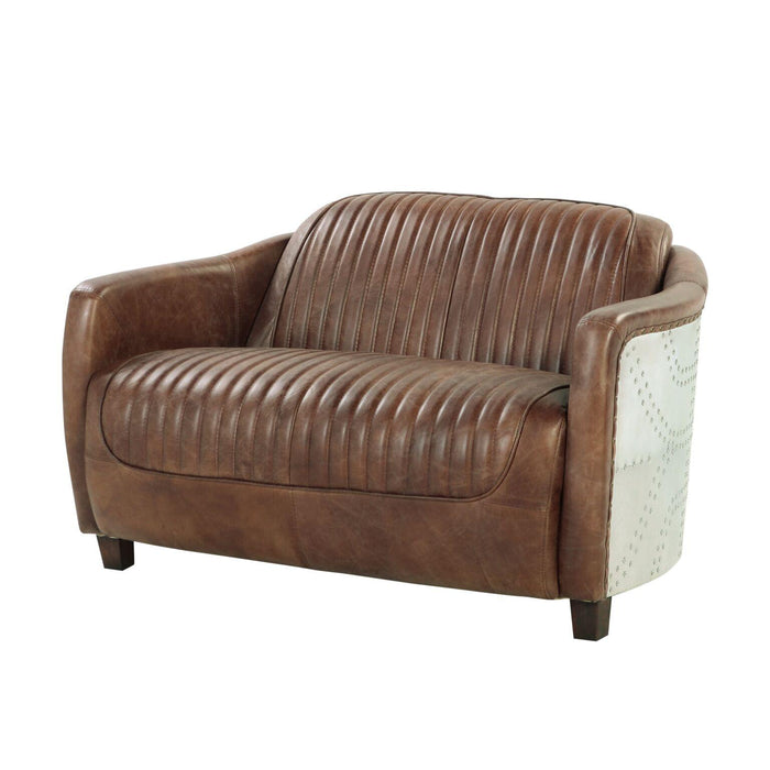 Acme Furniture Brancaster Stationary Leather Loveseat 53546 IMAGE 1