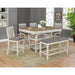 Crown Mark Nina Counter Height Dining Table with Pedestal Base 2715T-4260/2715T-SHELF IMAGE 2