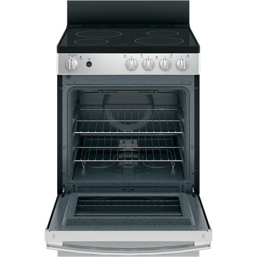 GE 24-inch Freestanding Electric Range with Steam Clean JAS640RMSS IMAGE 2