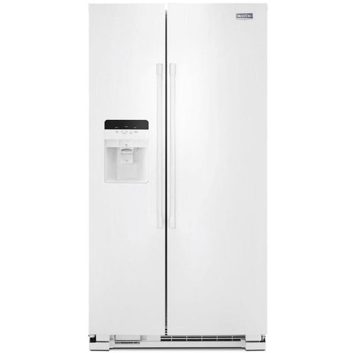 Maytag 36-inch, 25 cu.ft. Freestanding Side-by-Side Refrigerator with External Water and Ice Dispensing System MSS25C4MGW IMAGE 1