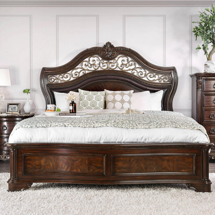 Furniture of America Menodora King Sleigh Bed CM7311EK-BED IMAGE 1